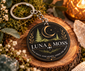 Luna & Moss Keychain