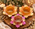 Lotus Glow Tealight Holder (Handmade)